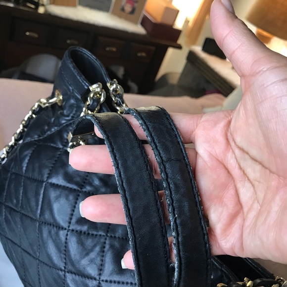 100 % leather Quilted bag - Picture 3 of 11